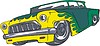 Vector clipart: hot rod