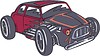 Vector clipart: hot rod