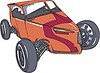 Vector clipart: hot rod