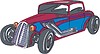 Vector clipart: hot rod