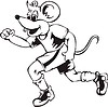 Vector clipart: funny mouse cartoon