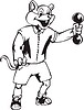 Vector clipart: funny mouse cartoon