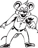 Vector clipart: funny mouse cartoon