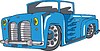 Vector clipart: vintage pickup flame