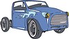 Vector clipart: vintage pickup flame