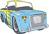 Vector clipart: vintage pickup flame