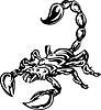 Vector clipart: scorpion tattoo