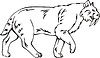 Vector clipart: smilodon