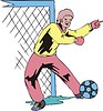 Vector clipart: goalkeeper