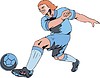 Vector clipart: soccer player