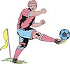 Vector clipart: soccer player