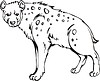 Vector clipart: spotted hyena