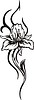 Vector clipart: tribal flower tattoo