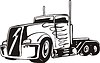 Vector clipart: truck flame