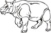 Vector clipart: uintatherium