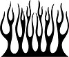 Vector clipart: vertical flame