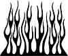 Vector clipart: vertical flame