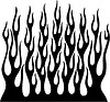 Vector clipart: vertical flame