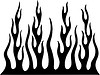 Vector clipart: vertical flame