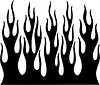 Vector clipart: vertical flame