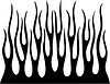 Vector clipart: vertical flame