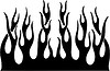 Vector clipart: vertical flame