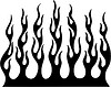 Vector clipart: vertical flame