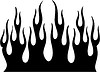 Vector clipart: vertical flame