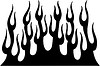 Vector clipart: vertical flame