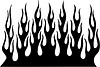 Vector clipart: vertical flame