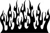 Vector clipart: vertical flame