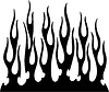 Vector clipart: vertical flame