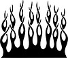 Vector clipart: vertical flame