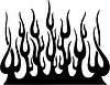 Vector clipart: vertical flame