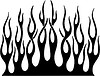 Vector clipart: vertical flame