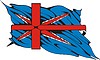 Vector clipart: Union Jack tribal tattoo