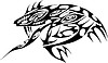Vector clipart: dragon tattoo