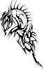 Vector clipart: dragon tattoo