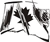 Vector clipart: Canadian flag tattoo