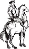 Vector clipart: horseman