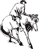 Vector clipart: horseman