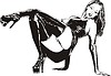 Vector clipart: sexy girl