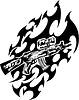 Vector clipart: riffle flame tattoo