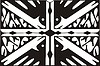 Vector clipart: Union Jack ornamental pattern