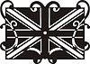 Vector clipart: Union Jack ornamental pattern