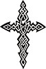 tribal cross tattoo