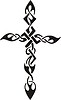 tribal cross tattoo