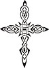 Vector clipart: tribal cross