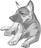 Vector clipart: puppy