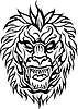 Vector clipart: lion tattoo